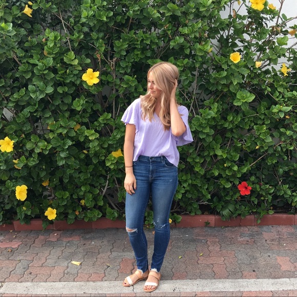 Lavender Cotton Spring Blouse - Picture 3 of 8